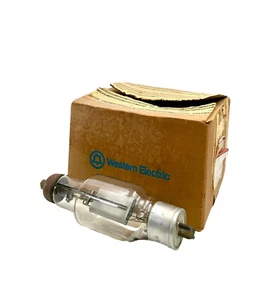 AT&T Vintage Bulb in Original Box AT&T Western Electric Radiotron UV Transmitter - Picture 1 of 8