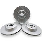 FOR BMW 620d M SPORT G32 DIMPLED GROOVED FRONT REAR BRAKE DISCS 348mm 345mm