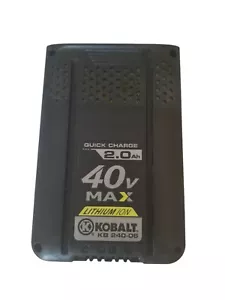 Kobalt KB 240-06 40v Max Lithium-ion Battery used - Picture 1 of 6