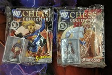 DC chess figure - Set of 2 - SUPERGIRL & POWER GIRL eagle moss NEW