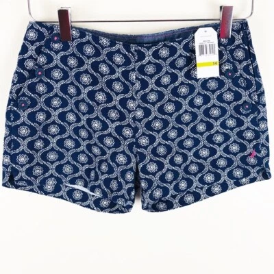 Nautica Girls Rope Floral Navy Blue Shorts Size 14    - Image 1 of 4
