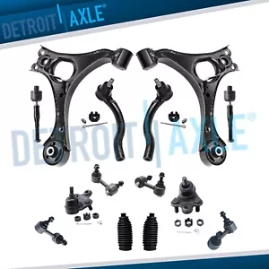 Front Lower Control Arms Ball Joint Sway Bar Tie Rod for 2006 - 2011 Honda Civic - Picture 1 of 9