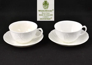 Wedgwood Countryware dos tazas 2 1/4" de alto y platillos 5 1/2" - Imagen 1 de 10