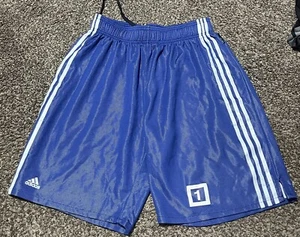 Detroit 1 Adidas NBA Fusion Authentic Issued Adidas Shorts XL Blue EUC - Picture 1 of 3