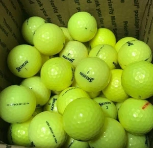 36 palline da golf Srixon Z-Star/XV AAAA-AAAAA 4A-5A gialle usate quasi come nuove - Foto 1 di 1