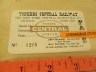 YONKERS New York CENTRAL System RR Co Railway ANNUAL PASS Vintage Railroad 1940s