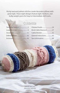 Leisure Arts Textured Pillows Crochet Book - Picture 1 of 3