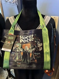 Borsa tote poster 2024 Disney Parks Harveys Halloween Hocus Pocus Minnie margherita nuova con etichette - Foto 1 di 5