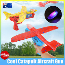 Plane Gun Airplane Launcher Toy Catapult Outside Flying Launcher Outdoor Toys AU