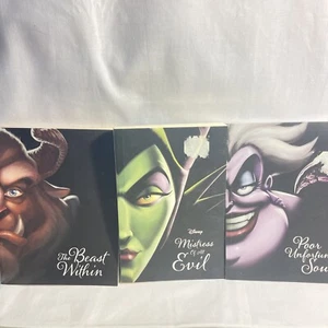 Disney Villains Serena Valentino Book Bundle Lot Mistress Evil - Beast Within - Picture 1 of 12