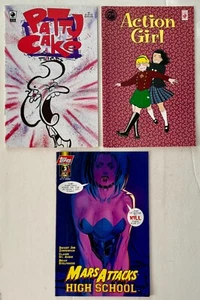 Mars Attacks High School 2, Action Girl 6, Patty Cake & Friends 2 Lot of 3 Comic - Picture 1 of 4