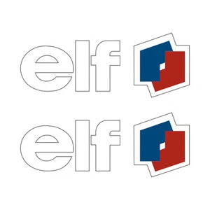 Stickers plastifiés ELF Vintage - 13cm x 5cm - Imagen 1 de 1