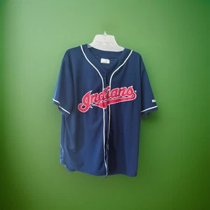 Majestic Cleveland Indians #7 Kenny Lofton Jersey Sz Men’s Large - Picture 1 of 6