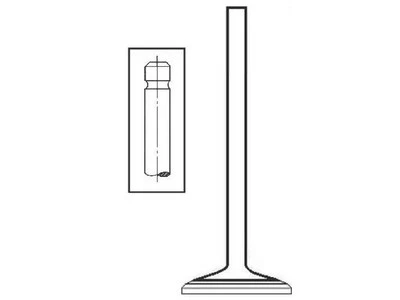 Válvula de escape 55992STMK 1973 1974 1975 1,6 L 4 cilindros para Mazda B1600 1972-1976 Foto 1 de 2