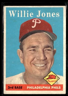 1958 Topps Willie Jones LOW GRADE Set Break #181 - Image 1 of 2