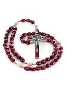 Made in Italy Rosary Pope Francis Vatican Holy Father of Rome Medal Cross Saint - Picture 1 of 4