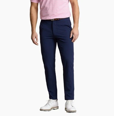 Ralph Lauren RLX Men Slim Fit Birdseye Performance Golf Pants Navy Sz 38X30 NEW - Image 1 of 4