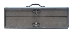 KEINE SCHLÜSSEL Vintage Kennedy Kits 2020 zwei Schubladen Werkzeugkiste B 20,25" x T 8,5" x H 6,75" - Bild 1 von 21