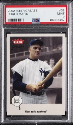 2002 FLEER GREATS #38 ROGER MARIS PSA 9 - Image 1 of 2