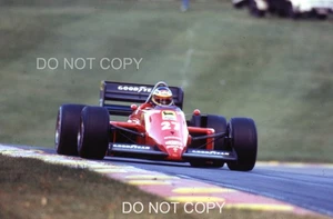 FERRARI 156/85 MICHELE ALBORETO EUROPEAN GRAND PRIX 1985 35MM SLIDE PHOTOGRAPH 3 - Picture 1 of 2