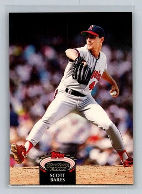 1992 Stadium Club #167 Scott Bailes California Angels Baseball Card - Image 1 of 2