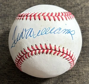 TED WILLIAMS AUTOGRAPH RAWLINGS OAL BASEBALL JSA LOA SIGNED AUTO HOF - Picture 1 of 7