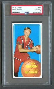 1970 Topps Baloncesto Jack Marin SP #36 PSA 6 EX-MT Baltimore - Imagen 1 de 2