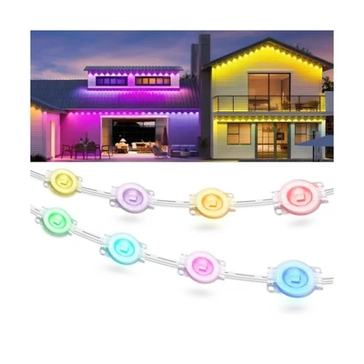Fussion 200ft Permanent Outdoor Lights for House, 2025 Smart RGB LED Outside ... - Image 1 of 4