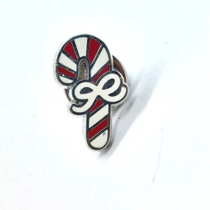 Christmas Holiday Candy Cane Bow Pin Winter Celebration Sweet Treat Lapel Brooch - Picture 1 of 3