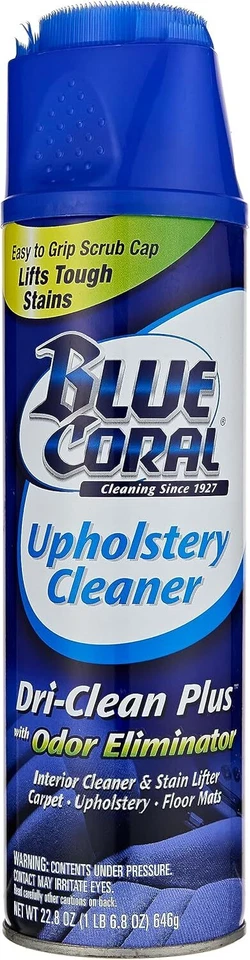 "Blue Coral DC22 Upholstery Cleaner Dri-Clean Plus with Odor Eliminator, 22.8 oz. Aerosol"