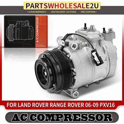 New A/C Compressor with PXV16 Style for Land Rover Range Rover 2006 2007-2009 - Image 1 of 4