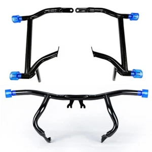 Saddlebag Guard Rails Bag Guards Front Highway Engine Guard For Harley Touring - Picture 1 of 6