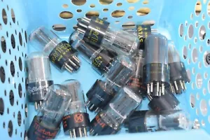 12SN7GT GTA VINTAGE TUBES - VARIOUS BRANDS - GE, SYLVANIA, RCA, ETC - ALL STRONG - Picture 1 of 2