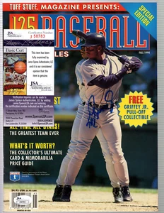 KEN GRIFFEY JR. HOF Signed Autograph 1994 TUFF STUFF 125 Years Magazine JSA💎COA - Picture 1 of 5