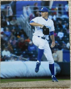 Foto autografiada por Mike Montgomery de 8x10 de los Chicago Cubs Royals - Imagen 1 de 2