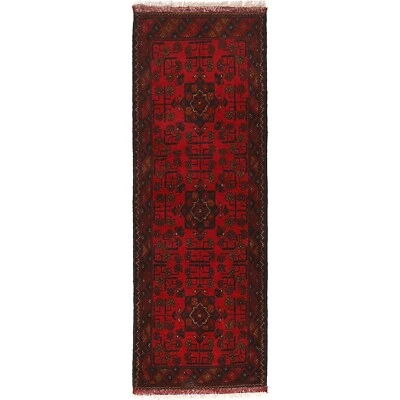 Hand Woven (1'8x4'10 ft) Tribal Khal Mohammadi Short Runner for Entryway, B20976 - Image 1 of 4