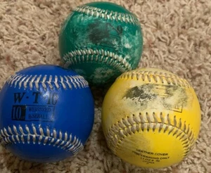 Markwort Baseballs 3er Set WT11 10 und 9 Unzen Gewicht Trainingshilfe Leder - Bild 1 von 4