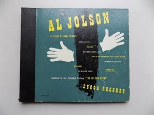 AL JOLSON Songs He Made Famous Decca A-469 78 RPM 1946 Album 3 DISCS - Picture 1 of 8
