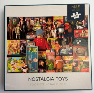 M&S Nostalgia Toys 1000 Piece Jigsaw Puzzle Made & Complete - Picture 1 of 9