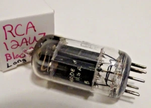 RCA 12AU7 Long Black Plates ECC82 - Preamp Tube - TESTED  - FAST SHPPING - Picture 1 of 8