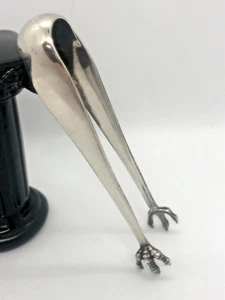 S KIRK & SON CO Sterling Silver 925 Plain Bird Claw Tongs Antique - Picture 1 of 7