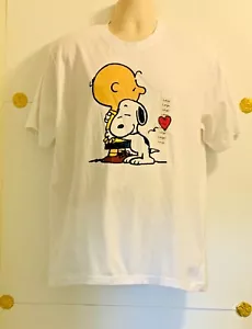PEANUTS WHITE SHIRT SZ L - Picture 1 of 1
