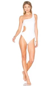 Milly Italian Solid White Guana One-Piece Swimsuit Size Small NWT $150 - Picture 1 of 3