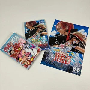 One Piece Film Red Movie Special Comic Vol. Póster de 4 mil millones y 4/4 UTA y mini - Imagen 1 de 11