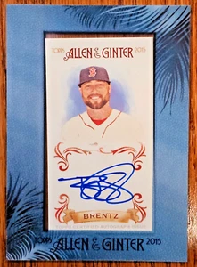 2015 Topps Allen & Ginter's Framed Mini Bryce Brentz #AGA-BBR Rookie Auto RC - Picture 1 of 6