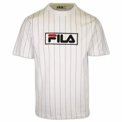 Camiseta FILA Hombre Blanco Rayas y Logo S/S (181) Foto 1 de 4