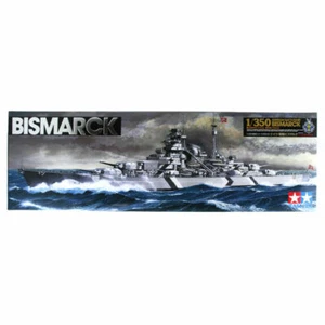 Tamiya 78013 Bismarck mit Ständer 1:350 Schiffsmodellbausatz - Bild 1 von 3
