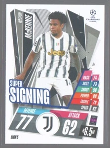 2020 Topps Match Attax UEFA Champions League Super Signing Weston McKennie SIGN5 - Picture 1 of 1