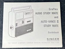 Singer Graflex Audio Study Mate Vance II Owner’s Guidebook Instructions Manual