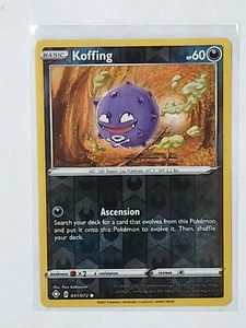 Carta Pokémon Pokémon Pokémon Holograma Inverso Destinos Brillantes Koffing 41/72 Juego de cartas coleccionables 041/072 - Imagen 1 de 1